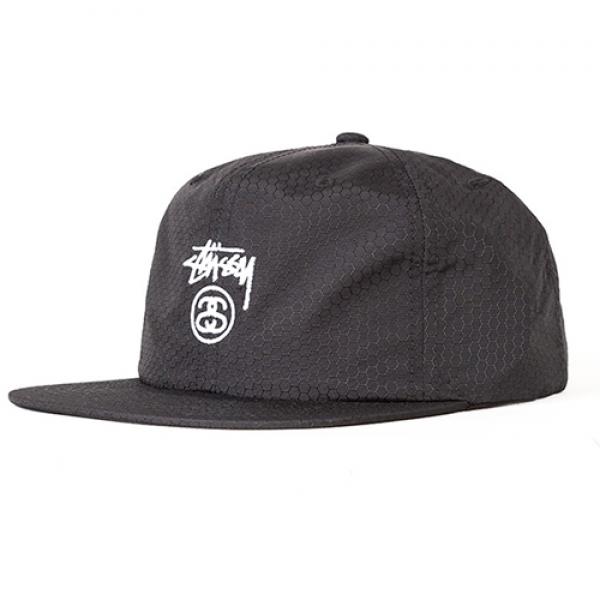 STOCK LOCK HONEYCOMB STRAPBACK-BLK
